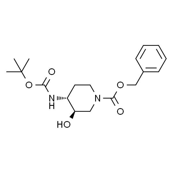 反式-4-((叔丁氧基羰基)氨基)-3-羟基哌啶-1-羧酸苄酯