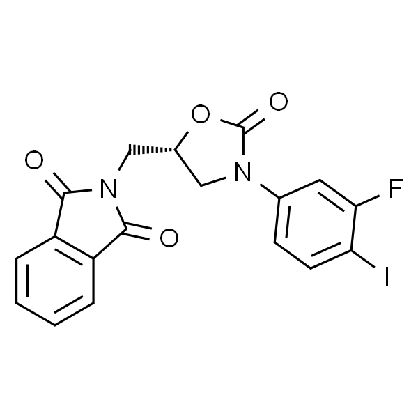 (S)-2-((3-(3-fluoro-4-iodophenyl)-2-oxooxazolidin-5-yl)methyl)isoindoline-1,3-dione