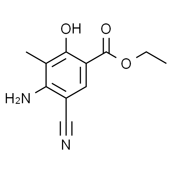 4-氨基-5-氰基-2-羟基-3-甲基苯甲酸乙酯