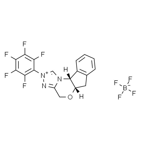 (5aS，10bR)-5a，10b-Dihydro-2-(2，3，4，5，6-pentafluorophenyl)-4H，6H-indeno[2，1-b][1，2，4]triazolo[4，3-d][1，4]oxazinium Tetrafluoroborate