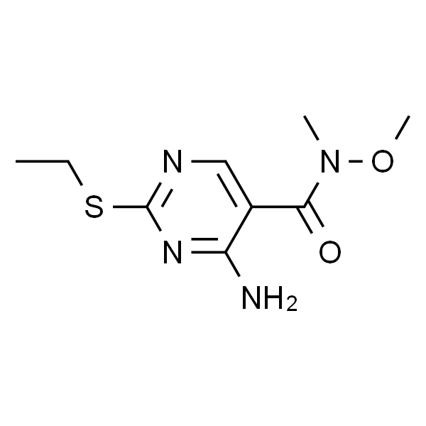5-Pyrimidinecarboxamide, 4-amino-2-(ethylthio)-N-methoxy-N-methyl-
