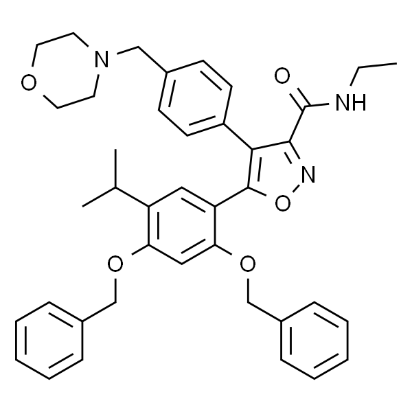 N-乙基-5-[5-异丙基-2,4-二(苄氧基)苯基]-4-[4-(4-吗啉基甲基)苯基]-3-异恶唑甲酰胺