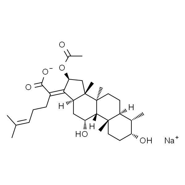 (Z)-2-((3R,4S,5S,8S,9S,10S,11R,13R,14S,16S)-16-乙酰氧基-3,11-二羟基-4,8,10,14-四甲基十二氢-1H-环戊二烯并[a]菲-17(2H,10H,14H)-亚基)-6-甲基庚-5-烯酸钠盐
