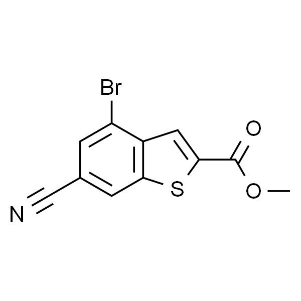 Benzo[b]thiophene-2-carboxylic acid, 4-bromo-6-cyano-, methyl ester