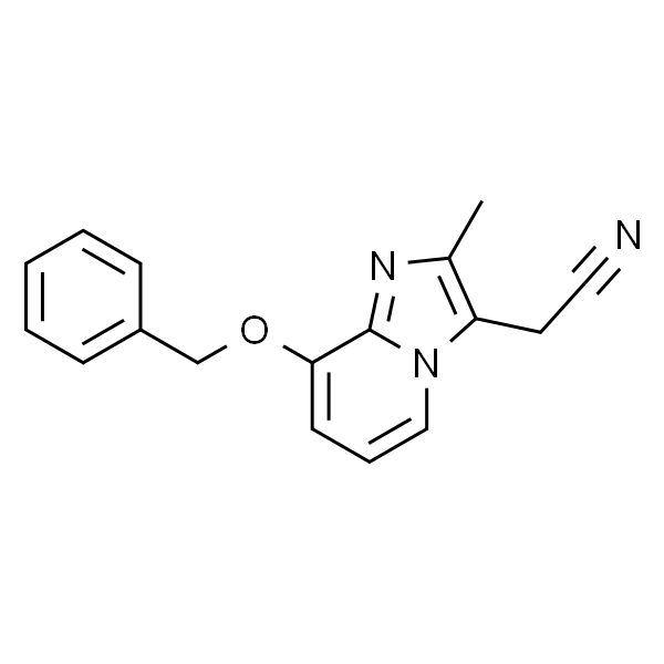 2-METHYL-8-(PHENYLMETHOXY)IMIDAZO[1,2-A]PYRIDINE-3-ACETONITRILE