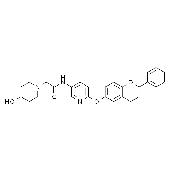 1-Piperidineacetamide, N-[6-[(3,4-dihydro-2-phenyl-2H-1-benzopyran-6-yl)oxy]-3-pyridinyl]-4-hydroxy-