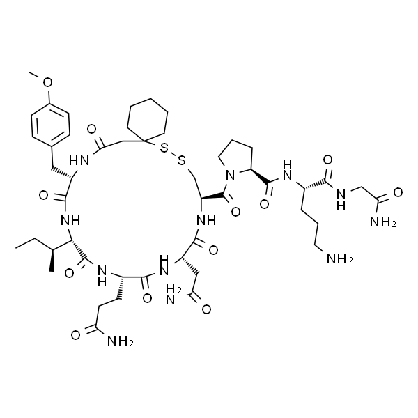[beta-Mercapto-beta,beta-cyclopentamethylenepropionyl1, O-Me-Tyr2, Orn8]-Oxytocin 