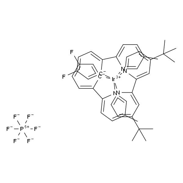 [4,4'-双(1,1-二甲基乙基)-2,2'-联吡啶基-ΚN,ΚN]双[5-氟-2-(5-甲基-2-吡啶基-ΚN)苯基ΚC]铱六氟磷酸