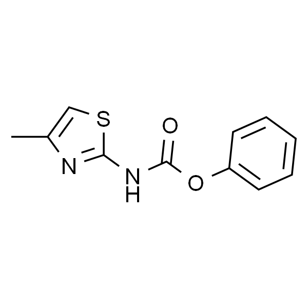 Carbamic acid, N-(4-methyl-2-thiazolyl)-, phenyl ester