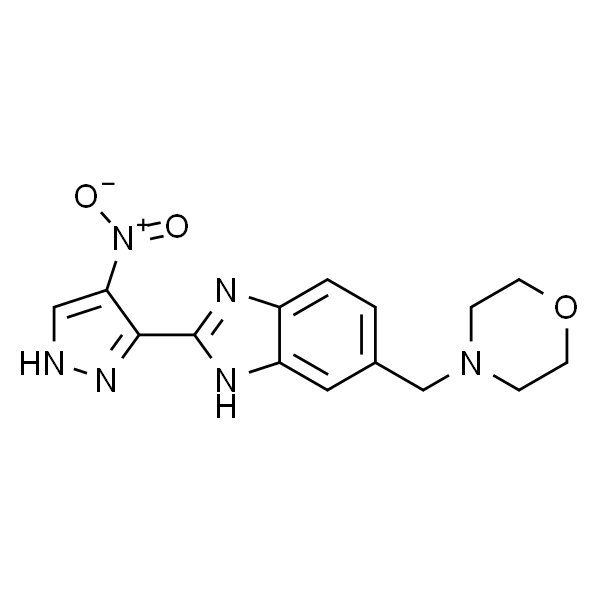 1H-Benzimidazole, 6-(4-morpholinylmethyl)-2-(4-nitro-1H-pyrazol-3-yl)-