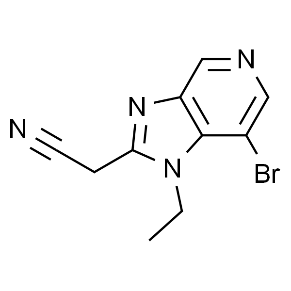 2-(7-溴-1-乙基-1H-咪唑并[4,5-c]吡啶-2-基)乙腈