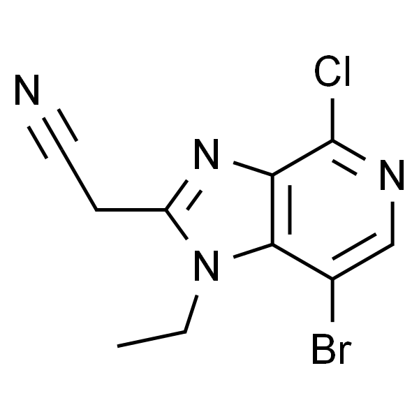 2-(7-溴-4-氯-1-乙基-1H-咪唑并[4,5-C]吡啶-2-基)乙腈