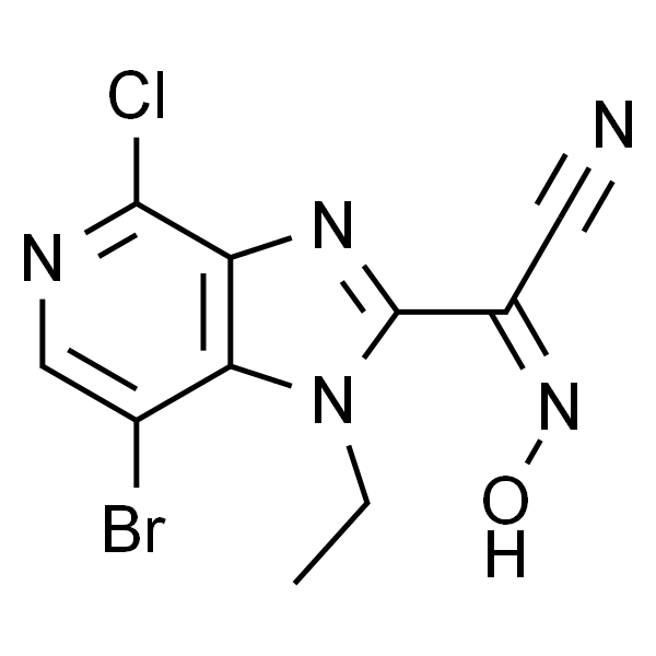 (E)-7-broMo-4-chloro-1-ethyl-N-hydroxy-1H-iMidazo[4,5-c]pyridine-2-carbiMidoyl cyanide