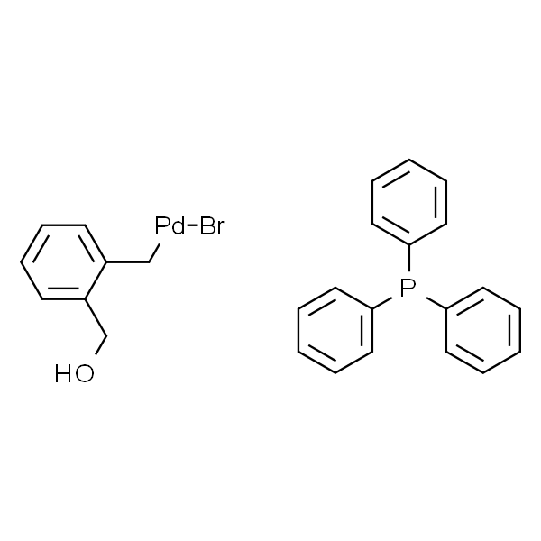 Bromo[(2-(hydroxy-κO)methyl)phenylmethyl-κC](triphenylphosphine)palladium(II)