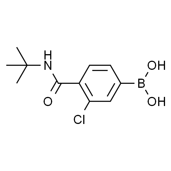 (4-(叔丁基氨基甲酰基)-3-氯苯基)硼酸