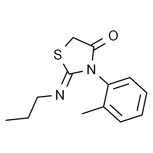3-(2-Methylphenyl)-2-((Z)-propylimino)thiazolidin-4-one