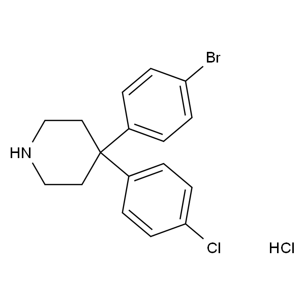 4-(4-溴苯基)-4-(4-氯苯基)哌啶盐酸盐