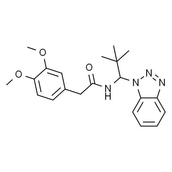 N-[1-(1H-苯并三唑-1-基)-2,2-二甲基丙基]-3,4-二甲氧基苯乙酰胺