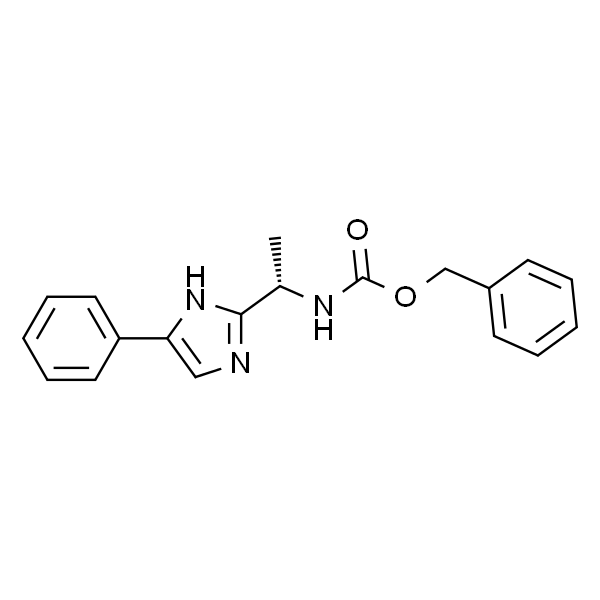 Carbamic acid, [(1S)-1-(4-phenyl-1H-imidazol-2-yl)ethyl]-, phenylmethyl ester