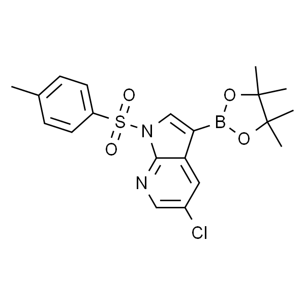 5-氯-3-(4,4,5,5-四甲基-1,3,2-二氧硼杂环戊烷-2-基)-1-甲苯磺酰基-1H-吡咯并[2,3-b]吡啶