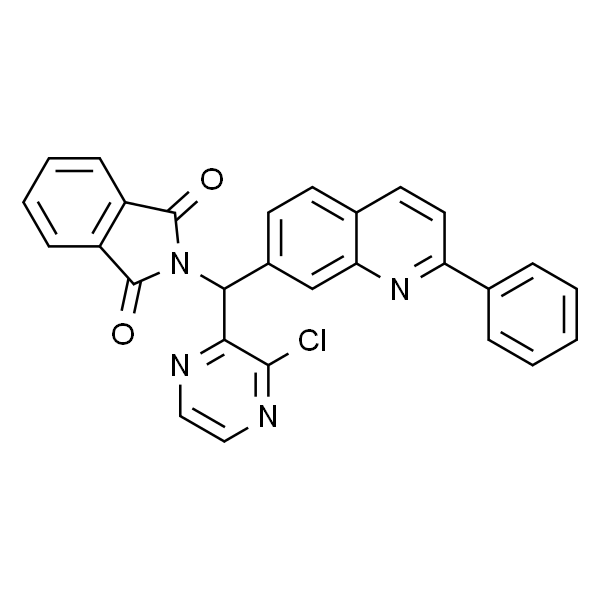 2-((3-chloropyrazin-2-yl)(2-phenylquinolin-7-yl)Methyl)isoindoline-1,3-dione