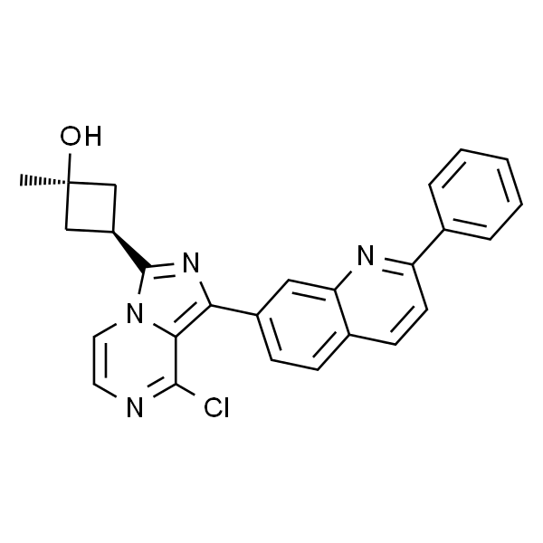 Cyclobutanol, 3-[8-chloro-1-(2-phenyl-7-quinolinyl)imidazo[1,5-a]pyrazin-3-yl]-1-methyl-, cis-
