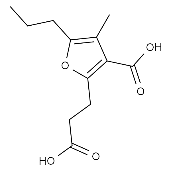 3-carboxy-4-methyl-5-propyl-2-furanpropanoic acid