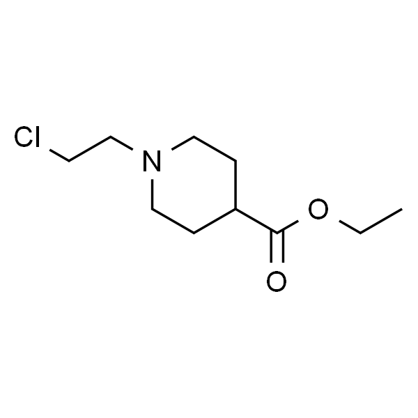 4-Piperidinecarboxylic acid, 1-(2-chloroethyl)-, ethyl ester