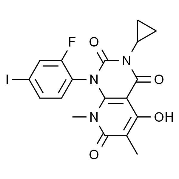 3-环丙基-1-(2-氟-4-碘苯基)-5-羟基-6,8-二甲基吡啶并[2,3-d]嘧啶-2,4,7-(1H,3H,8H)-三酮