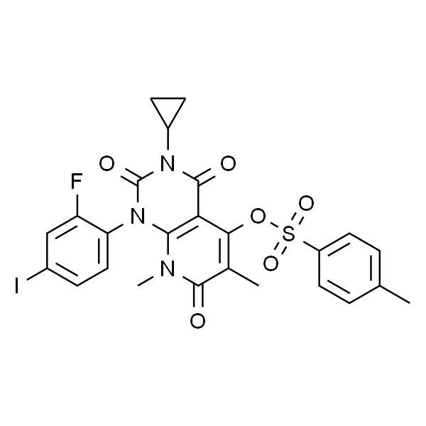 3-cyclopropyl-1-(2-fluoro-4-iodophenyl)-6,8-diMethyl-2,4,7-trioxo-1,2,3,4,7,8-hexahydropyrido[2,3-d]pyriMidin-5-yl 4-Methylbenze