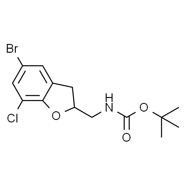 ((5-溴-7-氯-2,3-二氢苯并呋喃-2-基)甲基)氨基甲酸叔丁酯