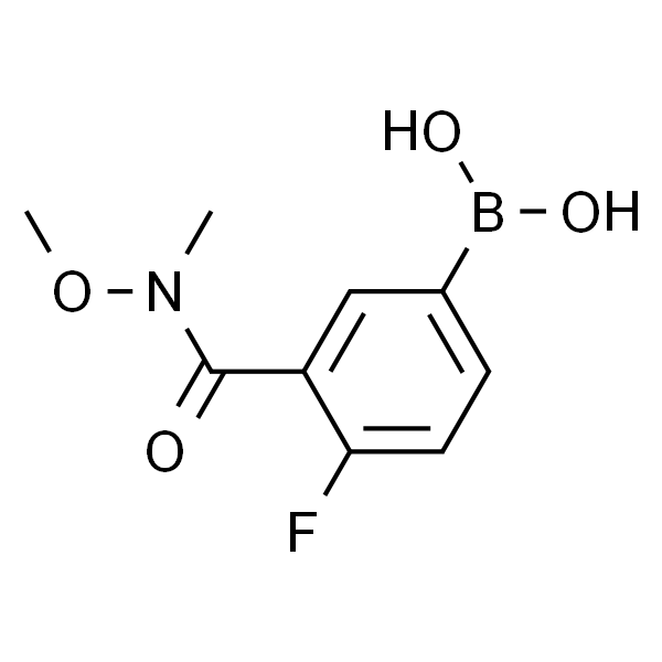 4-Fluoro-3-[(N-methoxy-N-methyl)carbamoyl]phenylboronic acid