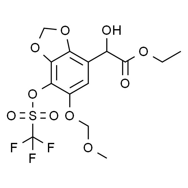 1,3-Benzodioxole-4-acetic acid, α-hydroxy-6-(methoxymethoxy)-7-[[(trifluoromethyl)sulfonyl]oxy]-, ethyl ester