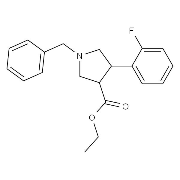 反式-1-苄基-4-（2-氟苯基）吡咯烷-3-羧酸乙酯