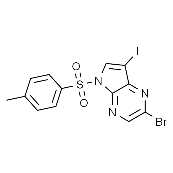 2-Bromo-7-iodo-5-tosyl-5H-pyrrolo[2,3-b]pyrazine