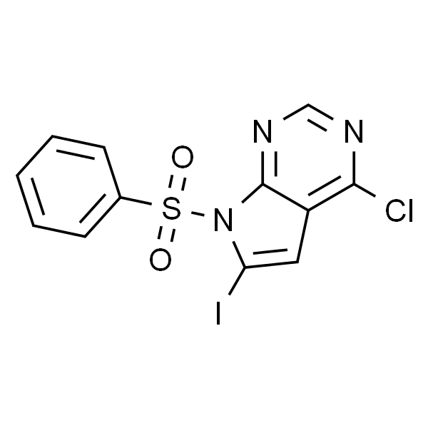 7-(苯磺酰基)-4-氯-6-碘-7H-吡咯并[2,3-d]嘧啶