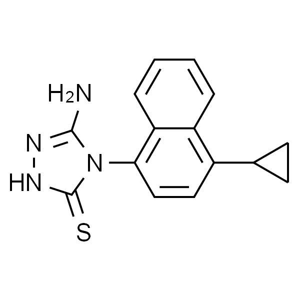 5-氨基-4-(4-环丙基-1-萘)-2,4-二氢-3H-1,2,4-噻唑-3-硫醇