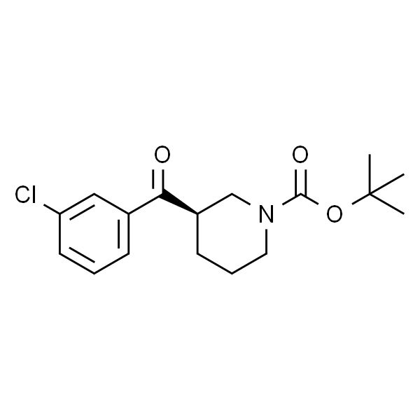 (R)-tert-butyl 3-(3-chlorobenzoyl)piperidine-1-carboxylate