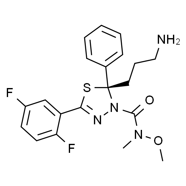 (2R)-2-(3-氨基丙基)-5-(2,5-二氟苯基)-N-甲氧基-N-甲基-2-苯基-1,3,4-噻二唑-3(2H)-甲酰胺