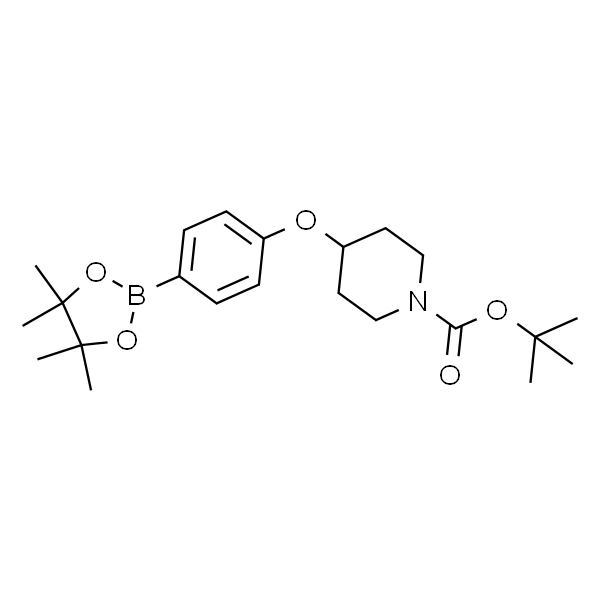 4-(4-(4,4,5,5-四甲基-1,3,2-二氧杂硼杂环戊烷-2-基)苯氧基)哌啶-1-羧酸叔丁酯