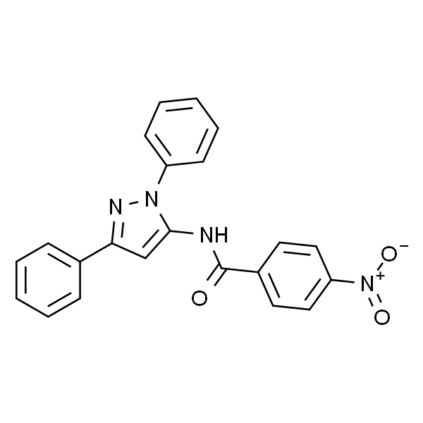 N-(1,3-二苯基-1H-吡唑-5-基)-4-硝基苯甲酰胺