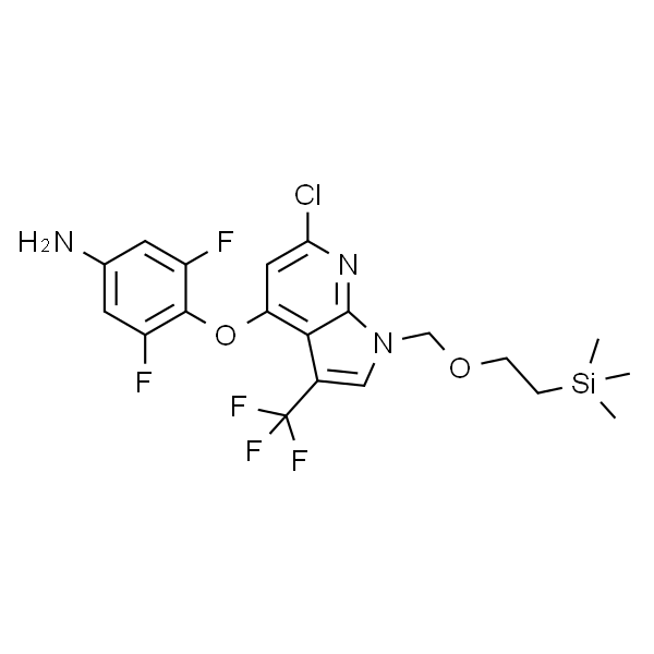 Benzenamine, 4-[[6-chloro-3-(trifluoromethyl)-1-[[2-(trimethylsilyl)ethoxy]methyl]-1H-pyrrolo[2,3-b]pyridin-4-yl]oxy]-3,5-difluo