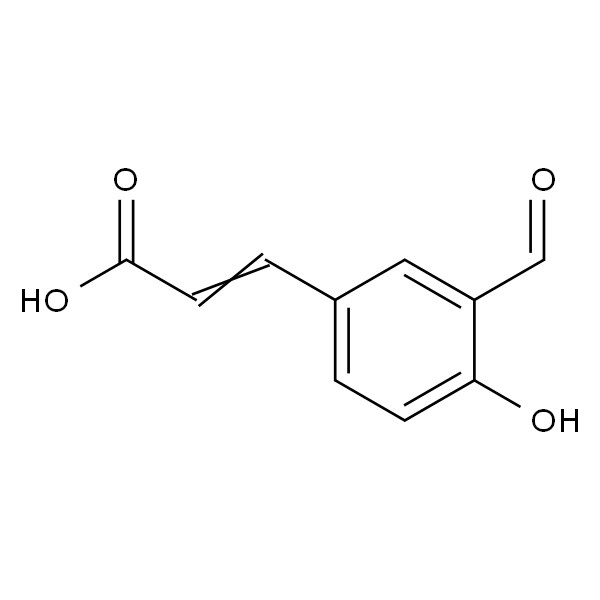 3-(3-甲酰基-4-羟基苯基)丙烯酸