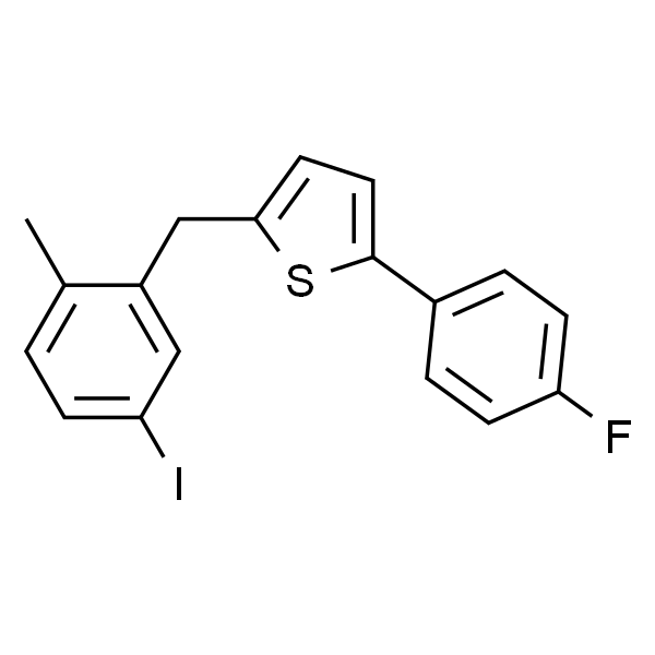 2-(4-氟苯基)-5-[(5-碘-2-甲基苯基)甲基]噻吩