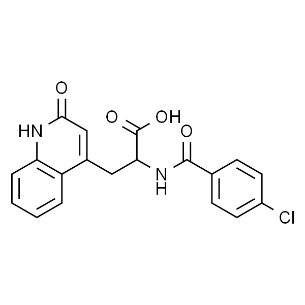 2-(4-氯苯甲酰胺基)-3-(2-氧代-1,2-二氢喹啉-4-基)丙酸
