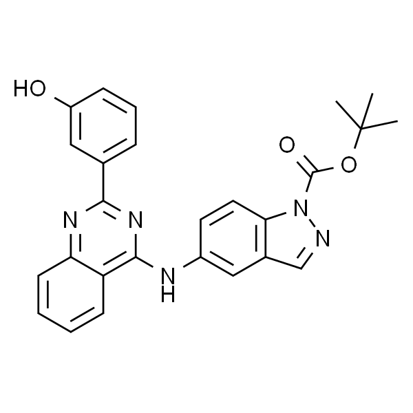 1H-Indazole-1-carboxylic acid, 5-[[2-(3-hydroxyphenyl)-4-quinazolinyl]amino]-, 1,1-dimethylethyl ester