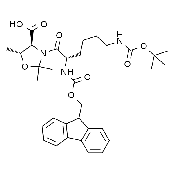 (4S,5R)-3-((S)-2-((((9H-芴-9-基)甲氧基)羰基)氨基)-6-((叔丁氧羰基)氨基)己酰基)-2,2,5-三甲基恶唑烷-4-羧酸