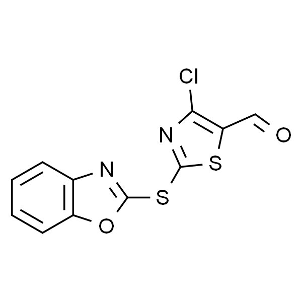 4-氯-2-(2-苯并噁唑硫代)-5-噻唑甲醛