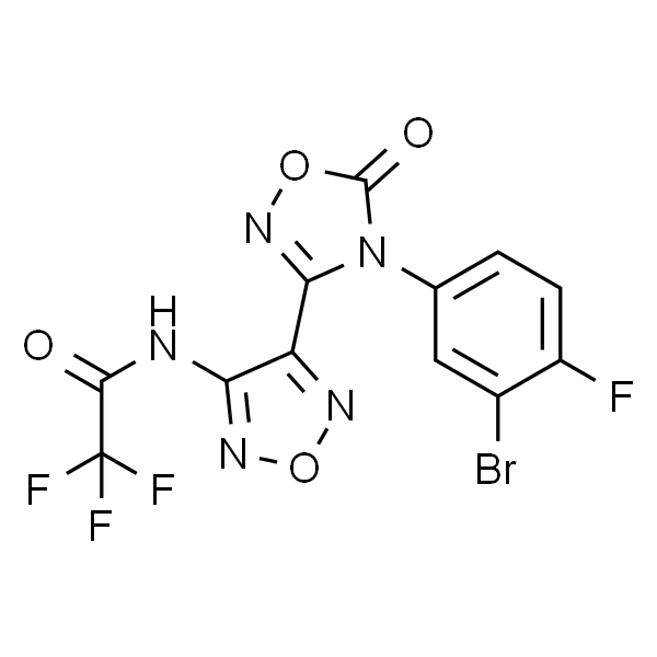 N-[4-[4-(3-Bromo-4-fluorophenyl)-5-oxo-4,5-dihydro-1,2,4-oxadiazol-3-yl]-1,2,5-oxadiazol-3-yl]-2,2,2-trifluoroacetamide