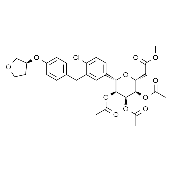 (1S)-1,5-脱水-2,3,4,6-四-O-乙酰-1-C-[4-氯-3-[[4-[[(3S)-四氢呋喃-3]-基]氧基]苯基]甲基]苯基]-D-糖醇